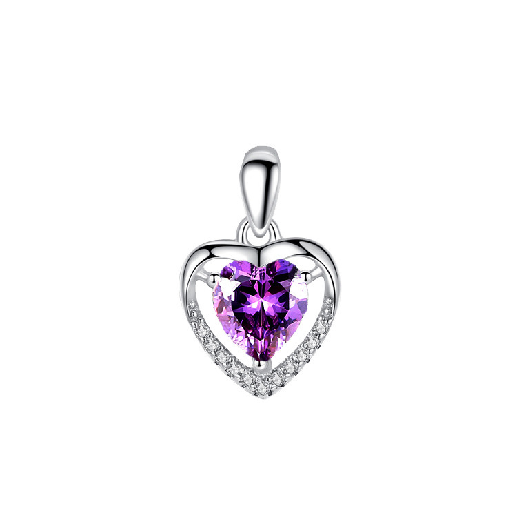 Eternal Heart necklace women fashion simple love shaped ocean heart pendant Valentine's Day first jewelry