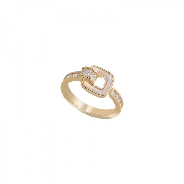 Fritillary diamond ring feminine high-grade sense index finger ring delicate all-match ring