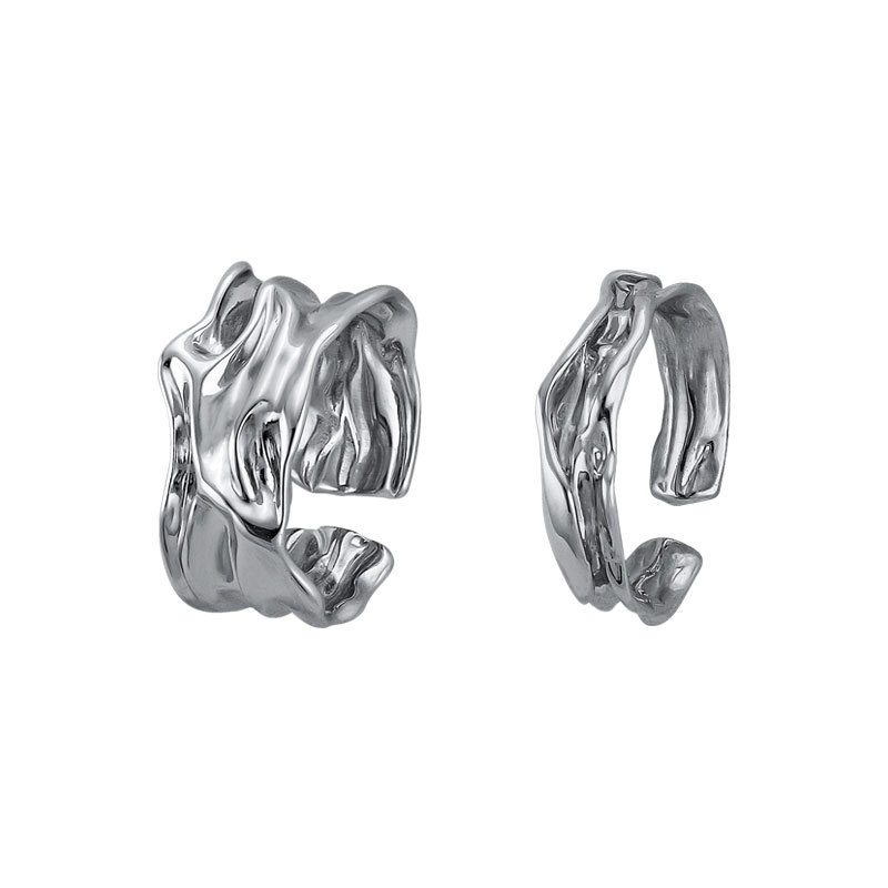 Opening adjustable texture ring female ins cold wind
