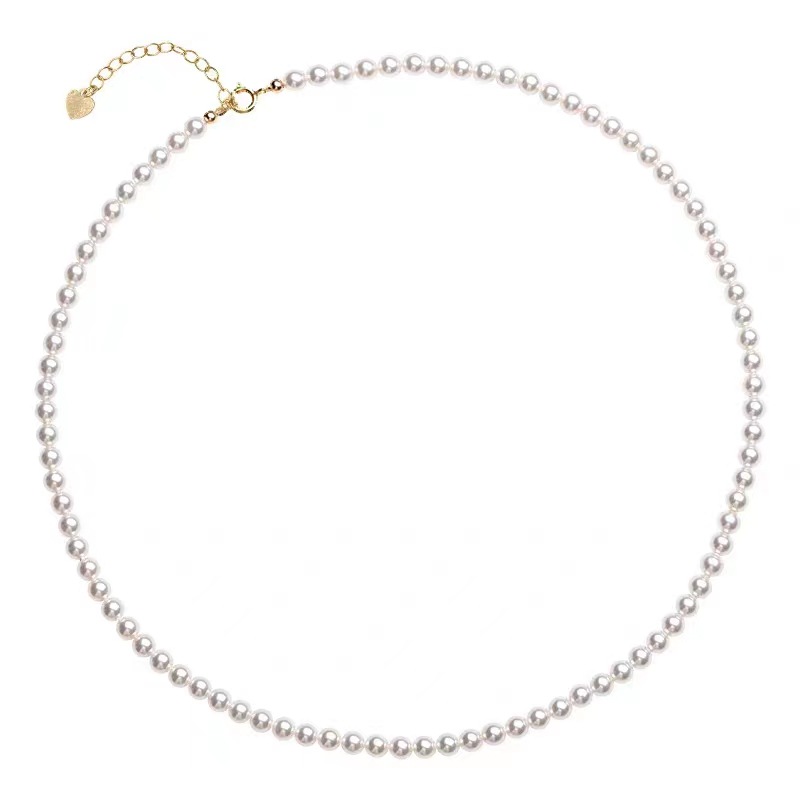 Very small rice pearl necklace female light luxury niche 2023 new collarbone chain temperament choker high-grade sense