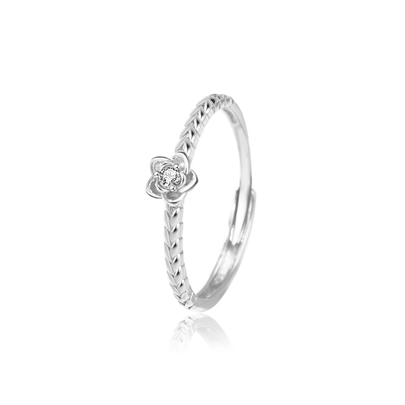 s999 Sterling silver couple Ring