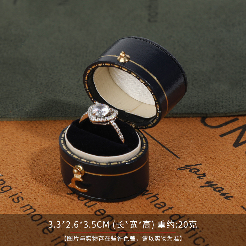 Mini ring box Multi-shape vintage ring storage box Delicate portable jewelry box can be printed