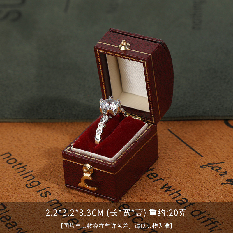 Mini ring box Multi-shape vintage ring storage box Delicate portable jewelry box can be printed