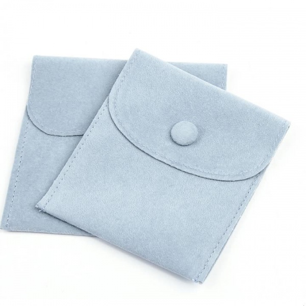 Jewelry bag Pouch flannelette bag button bag thickened fine velvet ring necklace jewelry storage bag