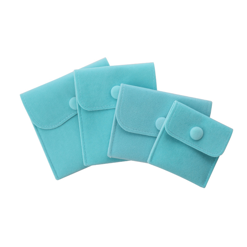 Jewelry bag Pouch flannelette bag button bag thickened fine velvet ring necklace jewelry storage bag