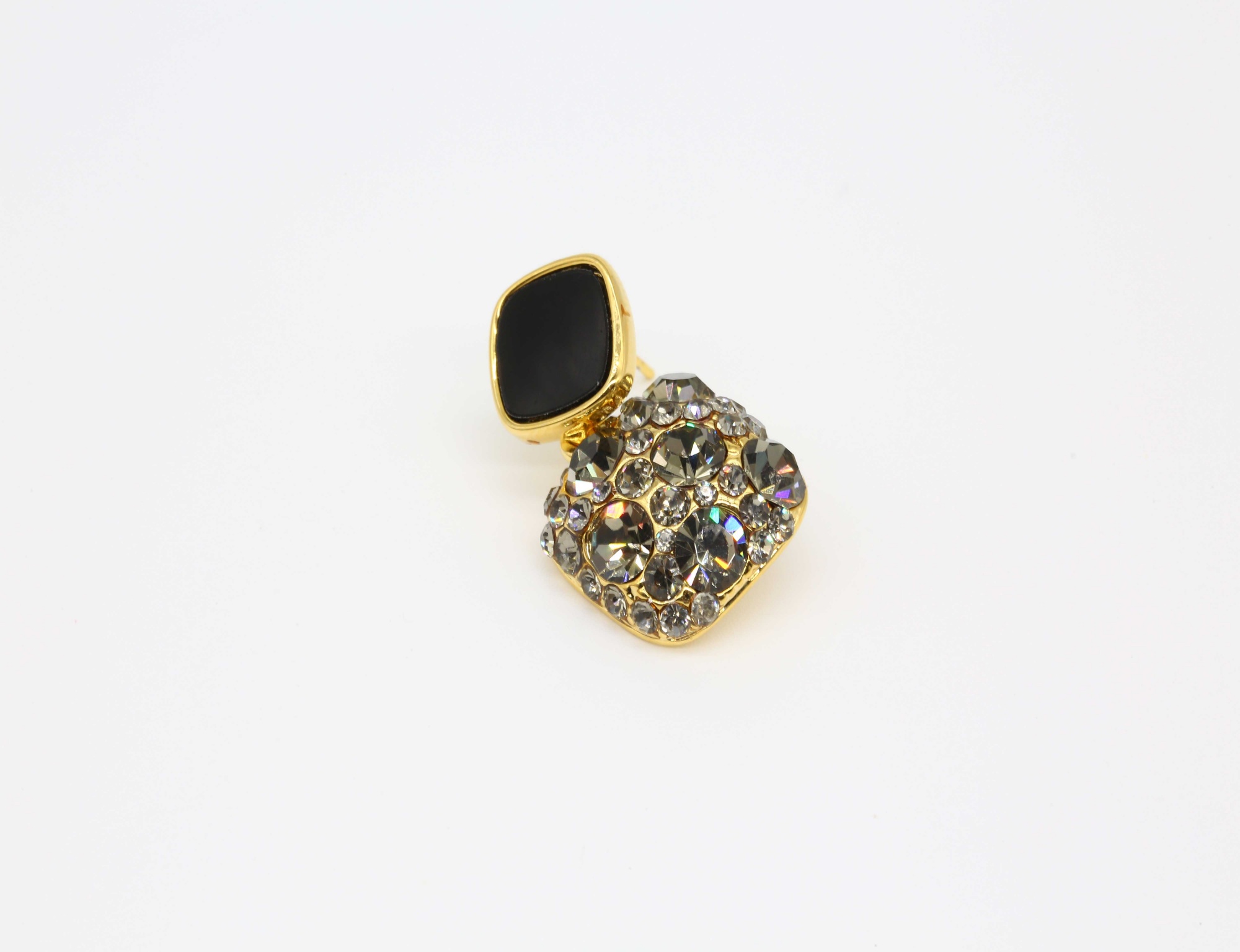18K PVD Gold Plated Rust Proof Stainless Steel Earrings Fine cubic zirconia jewelry 