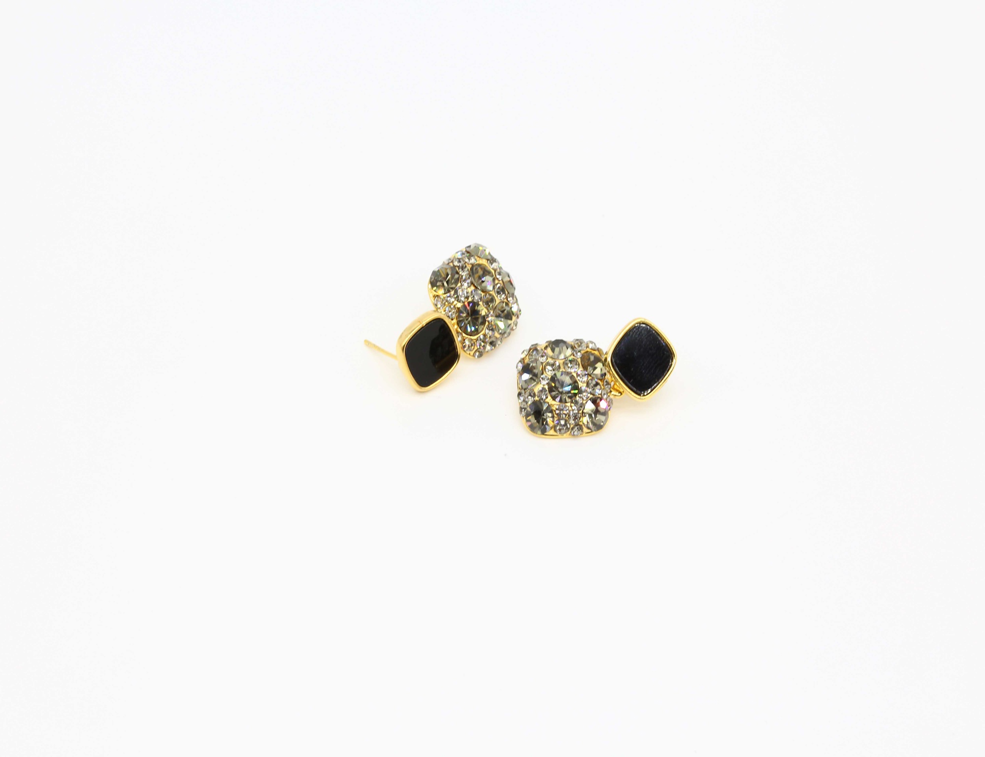18K PVD Gold Plated Rust Proof Stainless Steel Earrings Fine cubic zirconia jewelry 