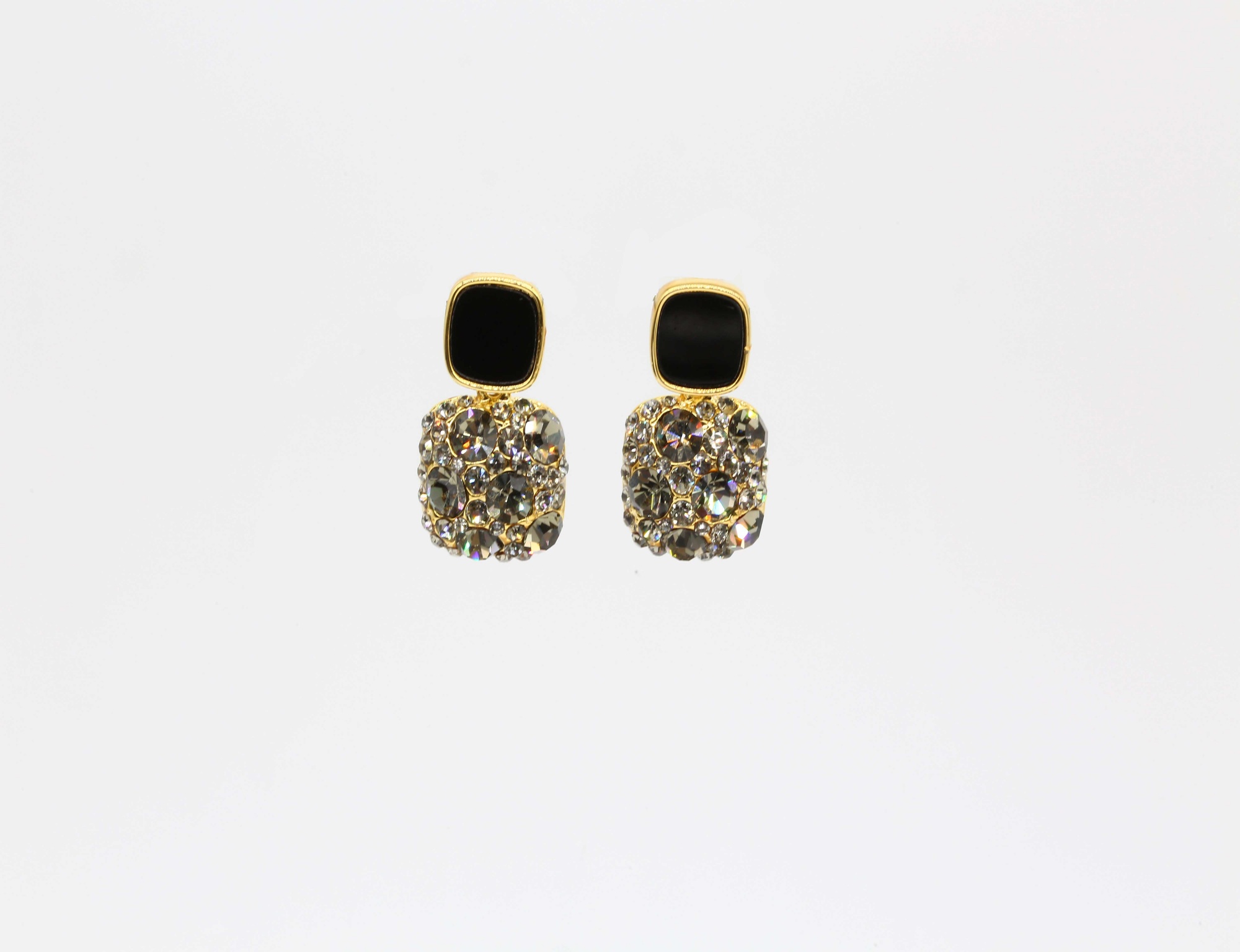 18K PVD Gold Plated Rust Proof Stainless Steel Earrings Fine cubic zirconia jewelry 