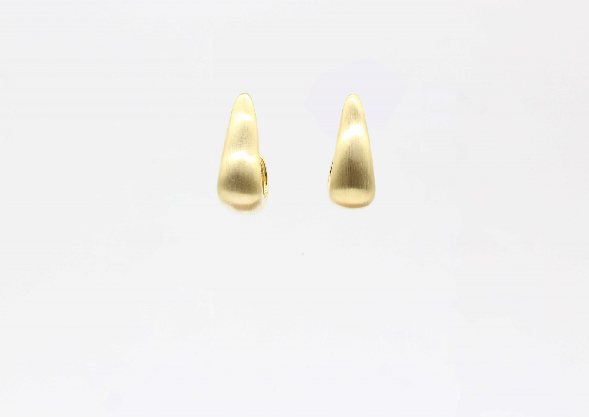  925 Sterling Silver Needle Geometric Earrings Glossy 14k Gold Plated U Shaped Earrings For Women Girl