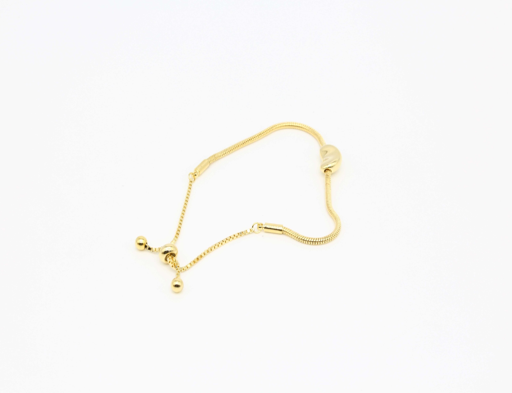 Valentine's Day bracelet Fashion Rose Gold Geometric Adjustable Pull Creative DIY Jewelry Girly Bracelet