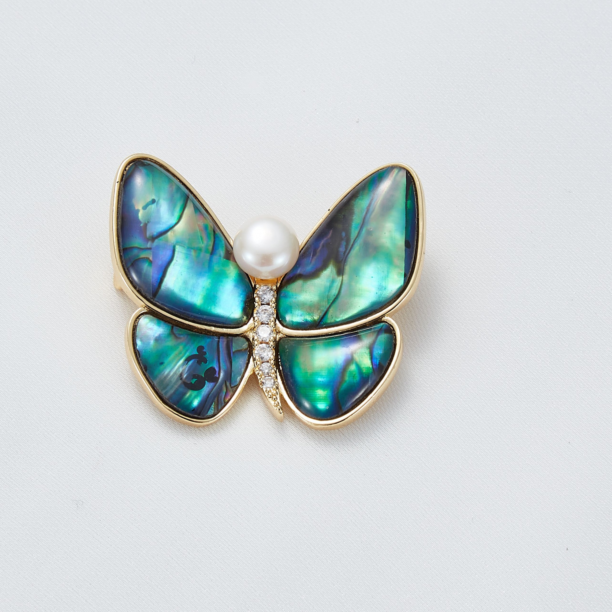Wholesale fashion high grade zircon luxury corsage cute butterfly diamond brooch wholesale brooches and pins