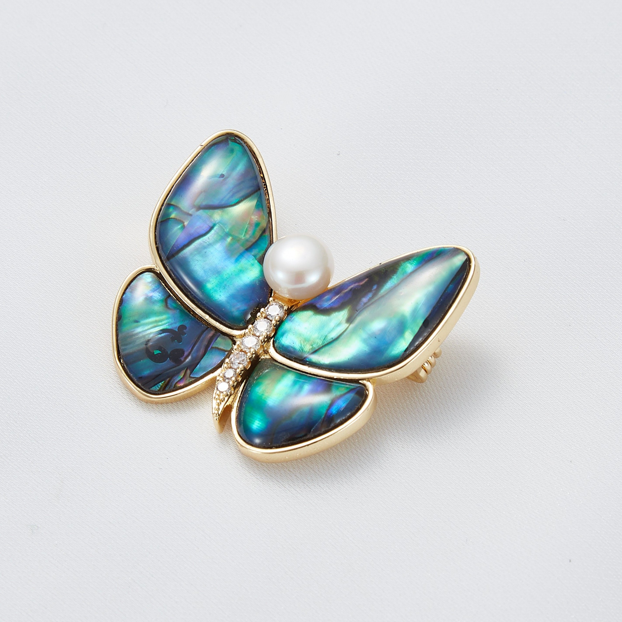 Wholesale fashion high grade zircon luxury corsage cute butterfly diamond brooch wholesale brooches and pins