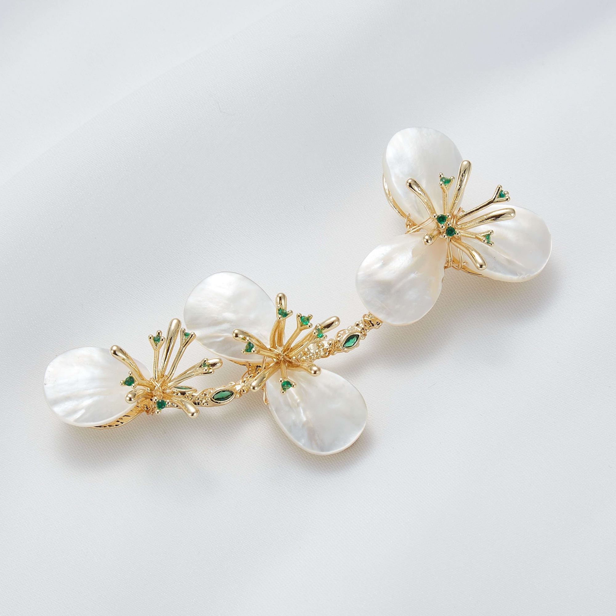 Jewelry 14K Gold Baroque Natural Freshwater Pearl Branch Brooches