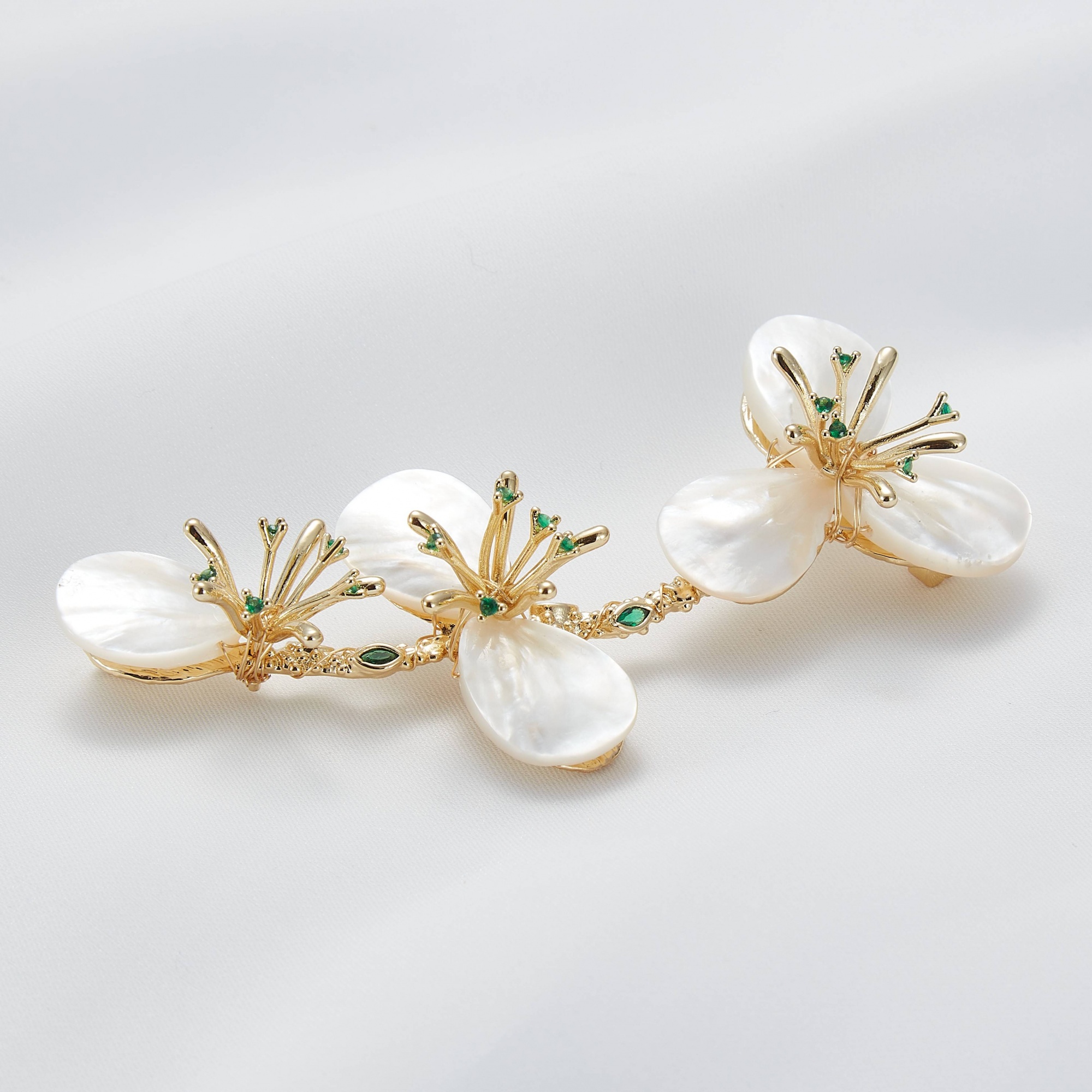Jewelry 14K Gold Baroque Natural Freshwater Pearl Branch Brooches