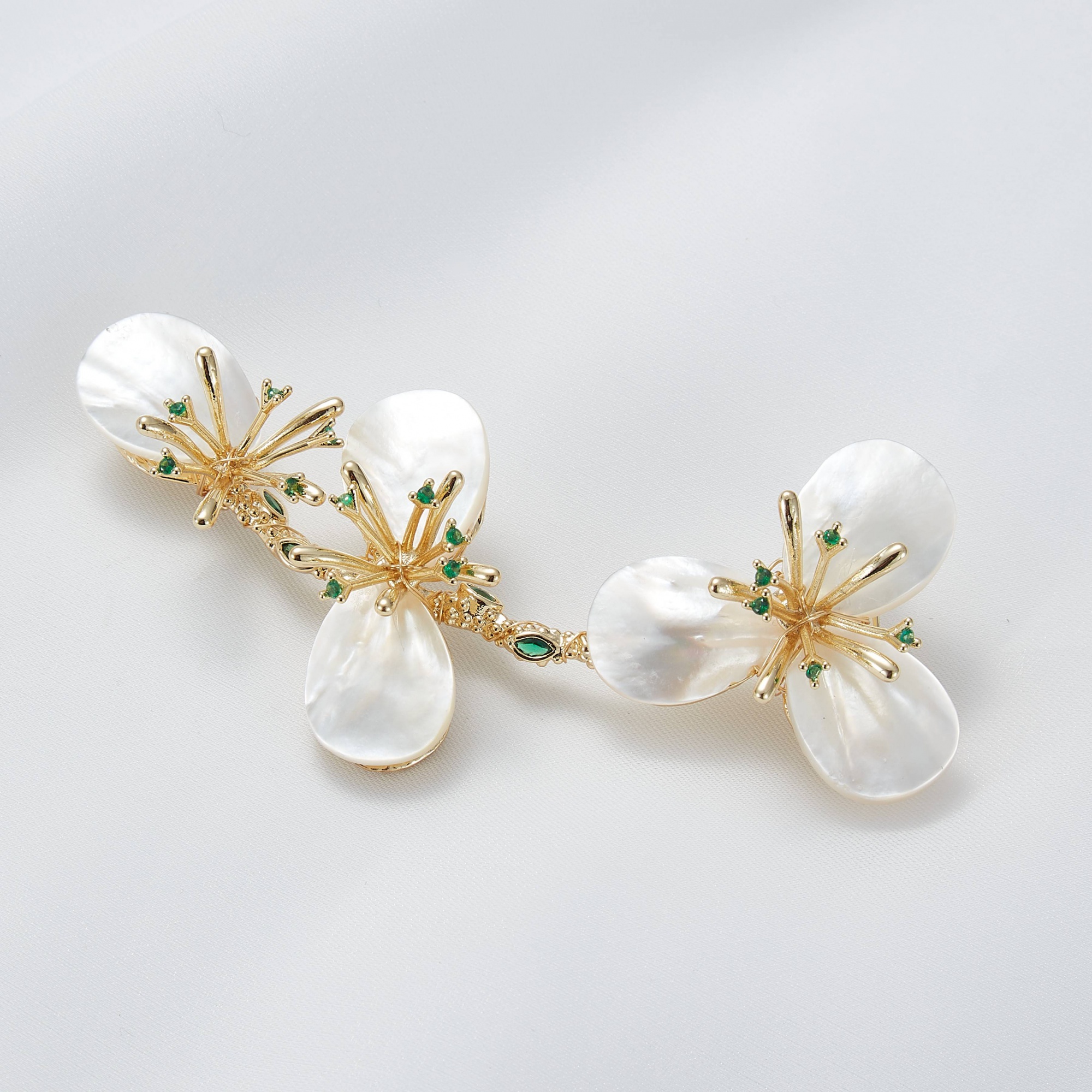 Jewelry 14K Gold Baroque Natural Freshwater Pearl Branch Brooches