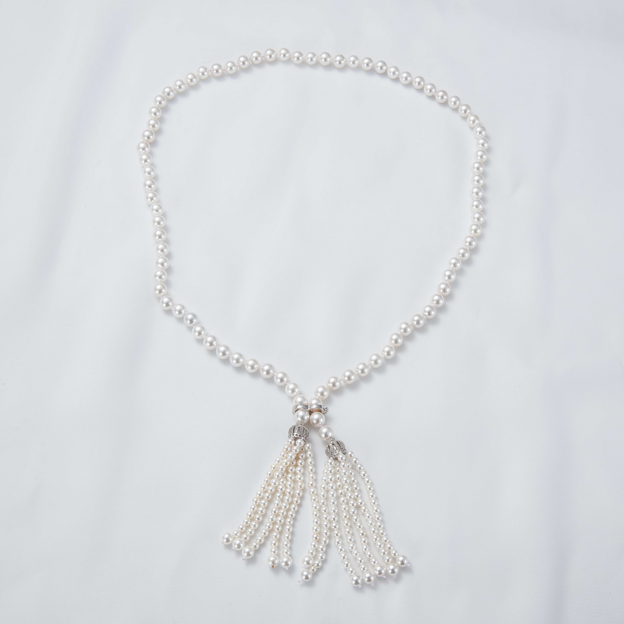  Women's Decorative Dress Fashionable Elegant Shell Pearls Beads Sweater Necklace 