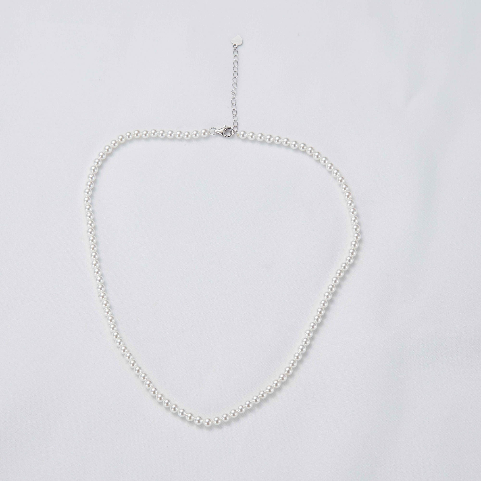 S925 sterling silver pearl necklace women's light luxury temperament clavicle chain high-end bead necklace jewelry