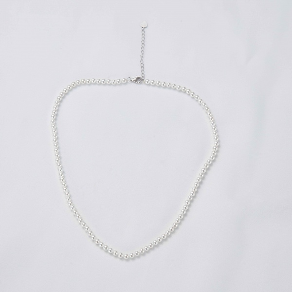 S925 sterling silver pearl necklace women