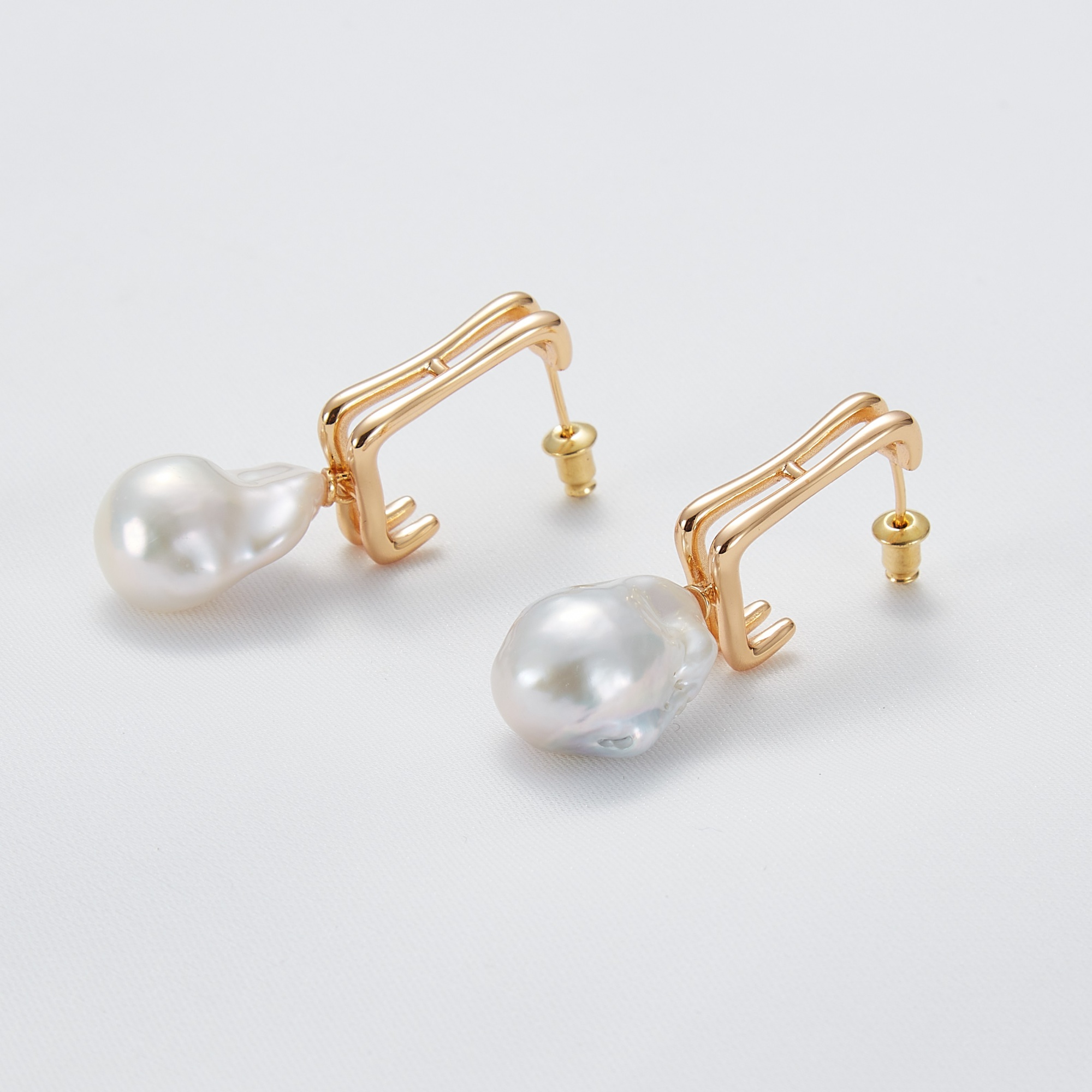 Long Pearl Earrings High Quality 14k Gold Stainless Steel Chain For Women Handmade Earrings Natural Fresh Water Pearls Trend Accessories