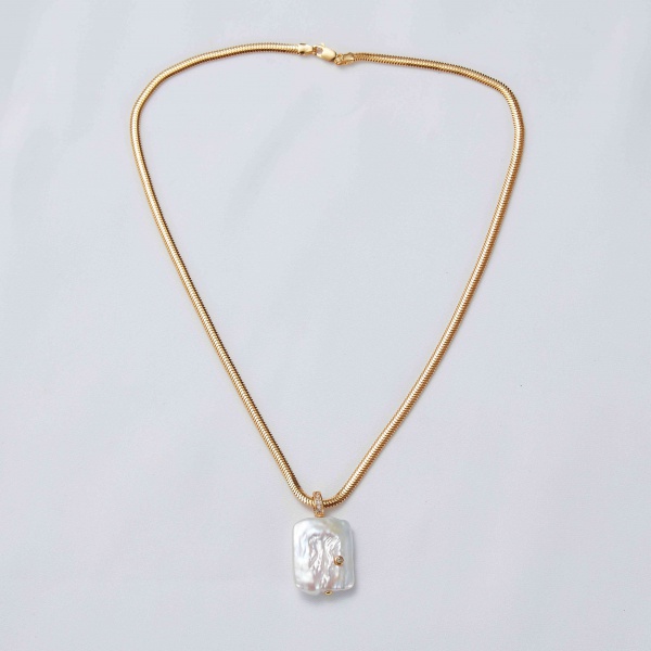 dainty women jewelry 18k gold 925 sterling silver watertrop freshwater pearl pendant necklaces