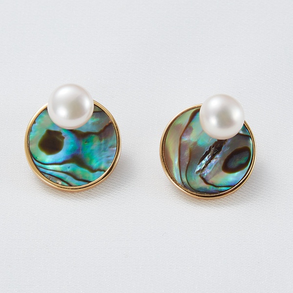 Jewelry Custom Pearl Earring Seashell Earrings Pendientes 925 Sterling Silver Freshwater Pearl Earrings 