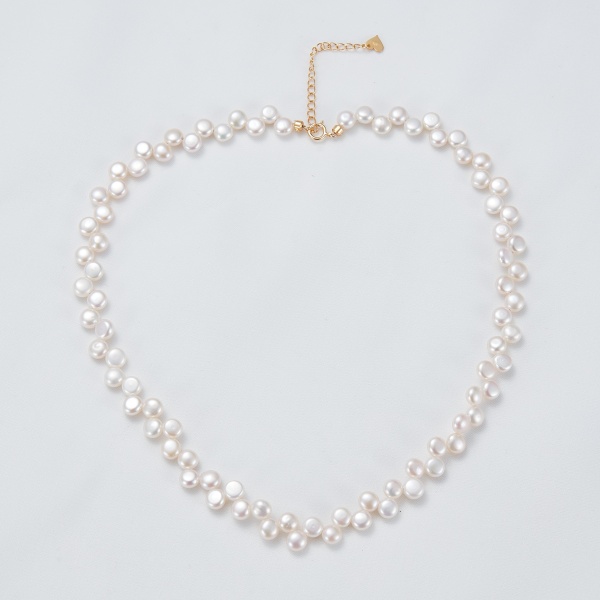 925 sterling silver jewelry 14k gold necklace freshwater pearl women necklace