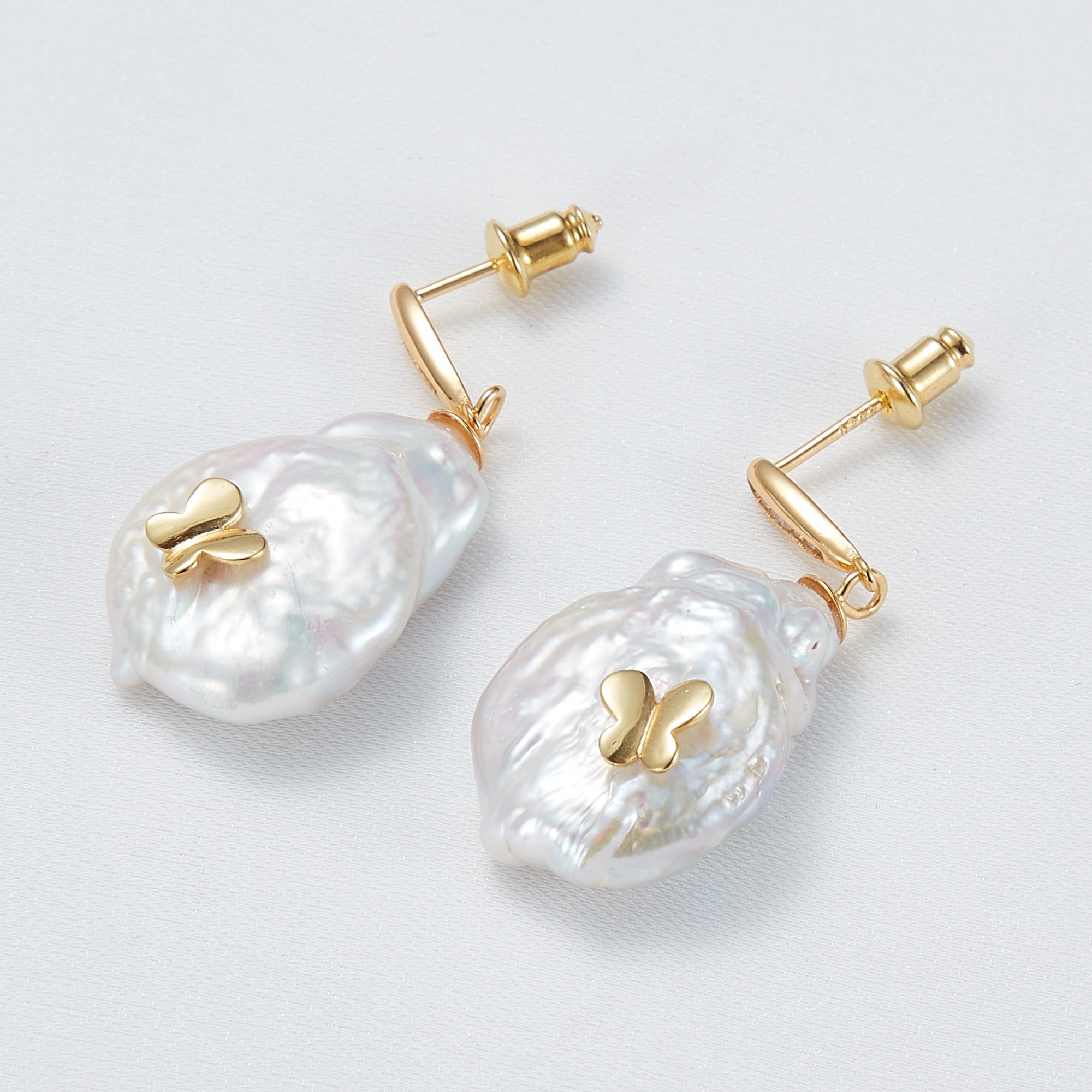 New Fresh Water Pearl Earrings Drop Crystal Earrings Gold Plated Jewelry For Women Girl