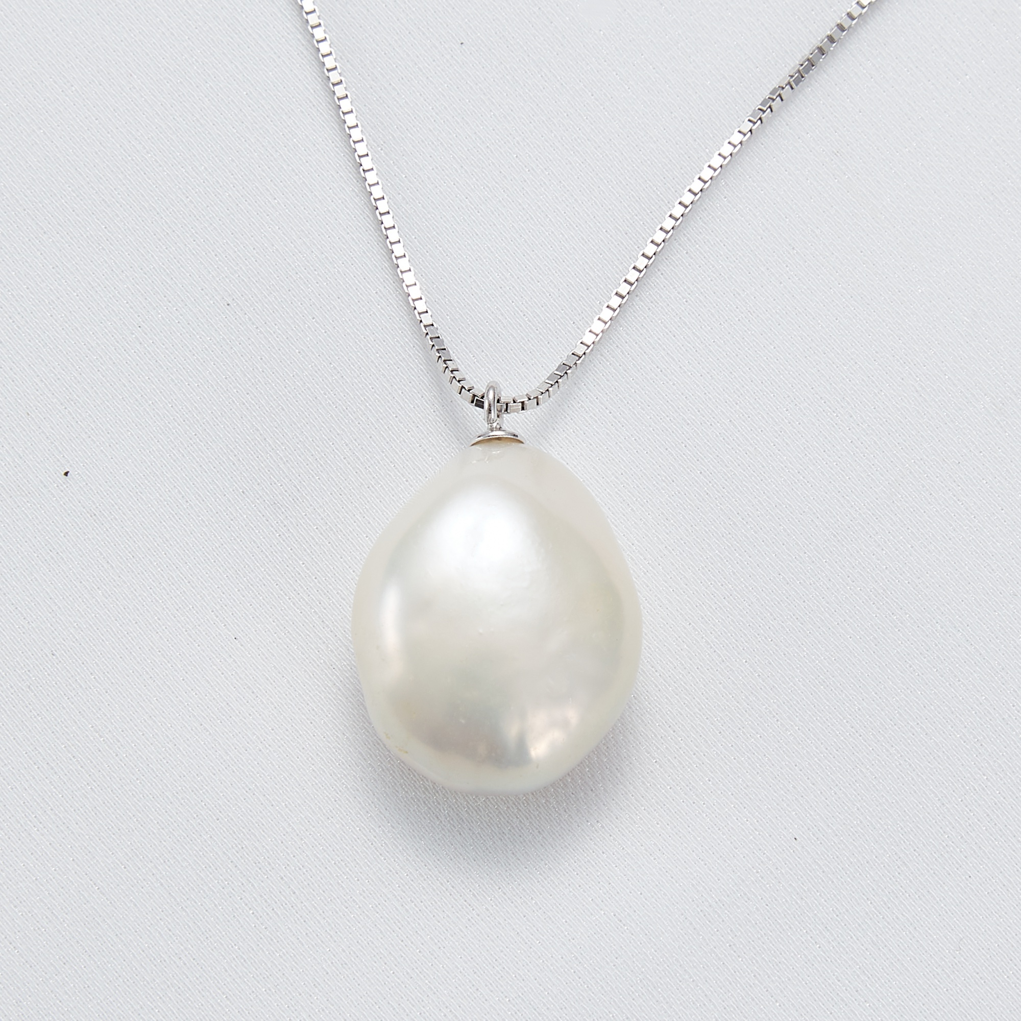 Natural Baroque Freshwater Cultured Pearl Pendant Choker Necklace For Women Gift
