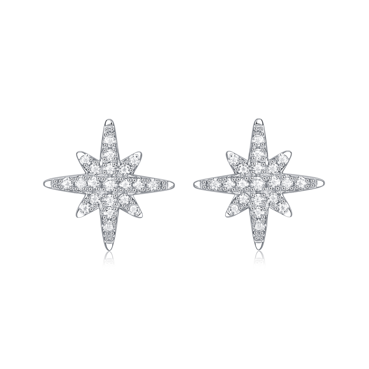 Popular Trendy S925 Silver Earrings Women Moissanite Earrings Jewelry