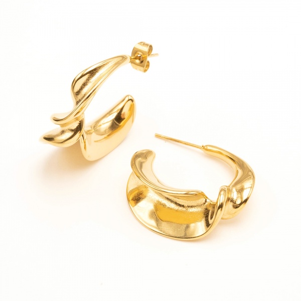 New Style S925 Silver Needle Irregular Earrings Personality Metal Fashion Shaped Earrings for Women
