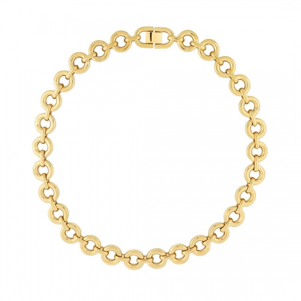 Fashion Stainless Steel Link Chain Simple Bracelet For Women