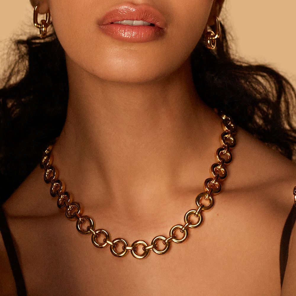 Fashion Stainless Steel Link Chain Simple Bracelet For Women