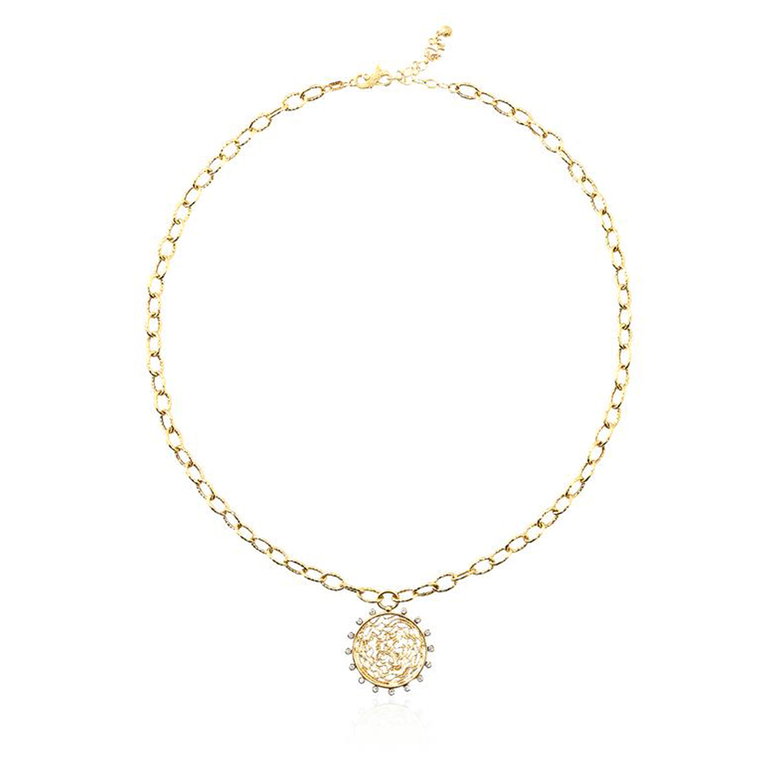 Fashion Jewelry Irregular Hammered Textured Fold Necklace Stainless Steel Necklace Earrings Jewelry Set for women