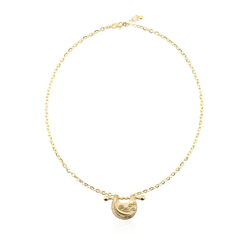 Fashion Jewelry Irregular Hammered Textured Fold Necklace Stainless Steel Necklace Earrings Jewelry Set for women