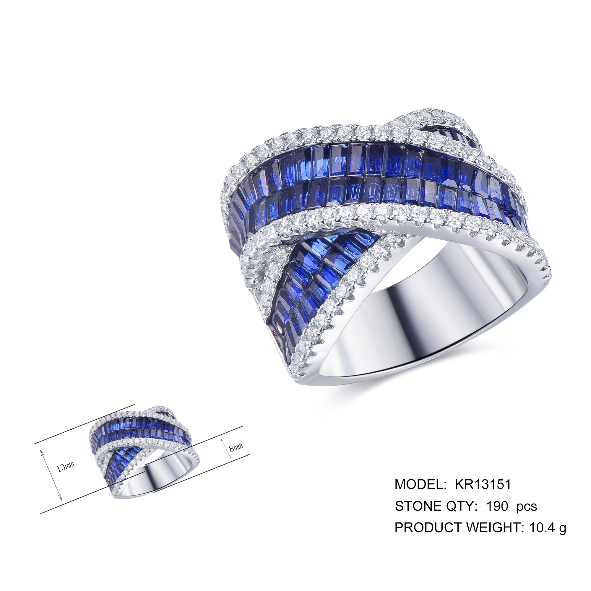 Gemstone Eternity Ring Double Ccross Line Micro Pave Bands Eternity Cubic Zirconia CZ Diamond 925 Silver Rings women
