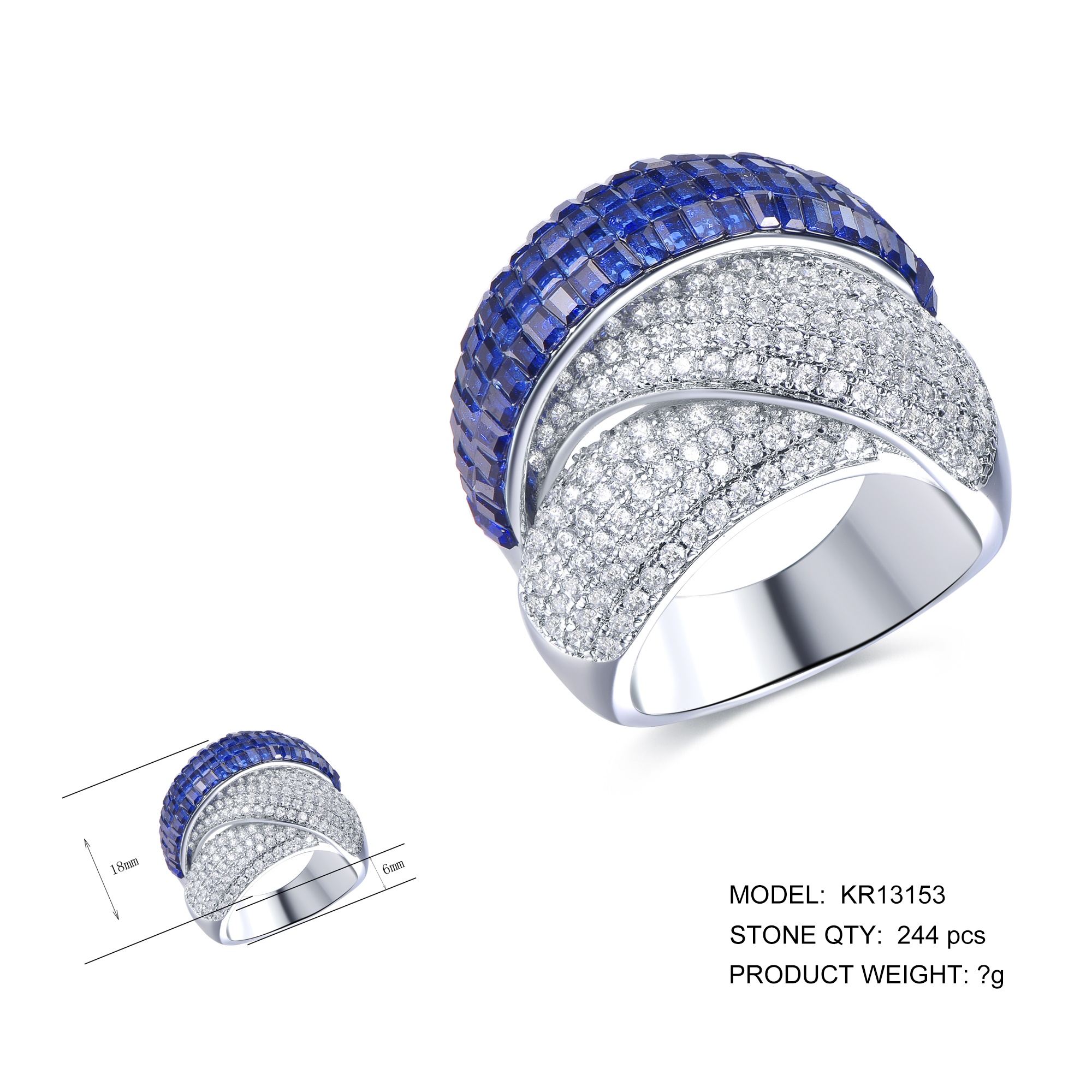 Gemstone Eternity Ring Double Ccross Line Micro Pave Bands Eternity Cubic Zirconia CZ Diamond 925 Silver Rings women