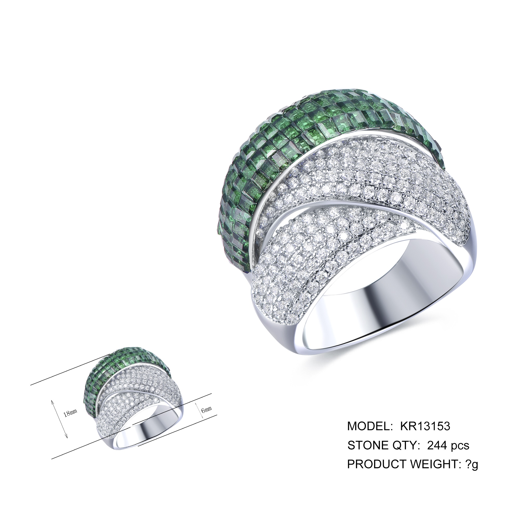 Gemstone Eternity Ring Double Ccross Line Micro Pave Bands Eternity Cubic Zirconia CZ Diamond 925 Silver Rings women