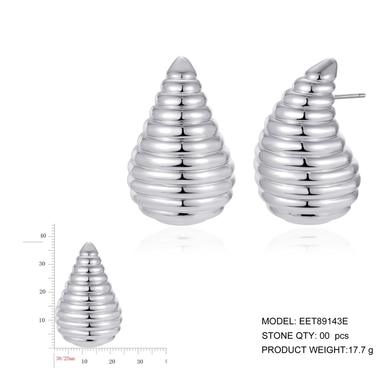 925 Silver Vacuum Plated Solid Drop Earrings for DIY Earrings Making Jewelry Accessories earrings wholesale bulk