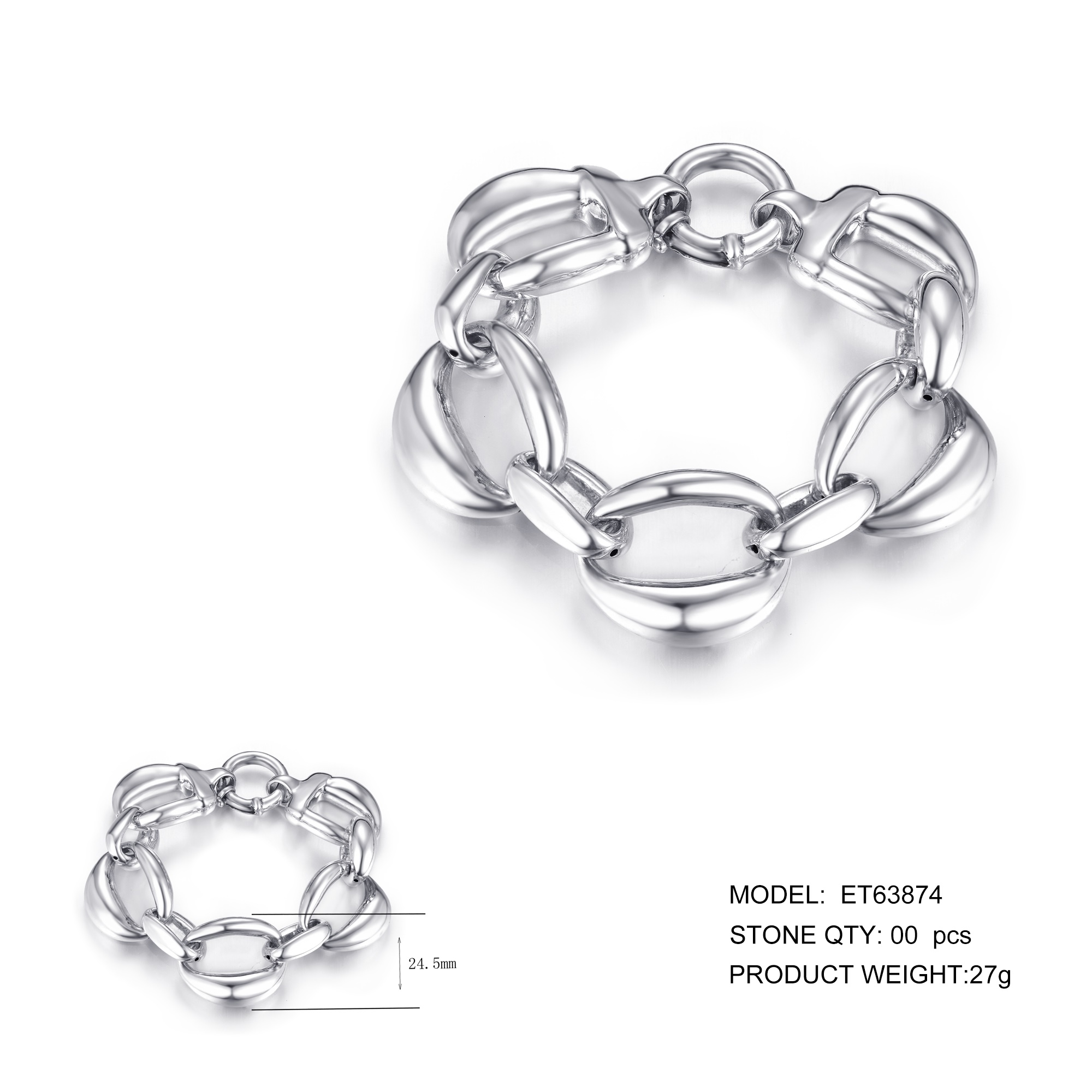 Antique 925 Silver Rose Flower Sea Star Bracelet Women's Adjustable Wreath Bracelets
