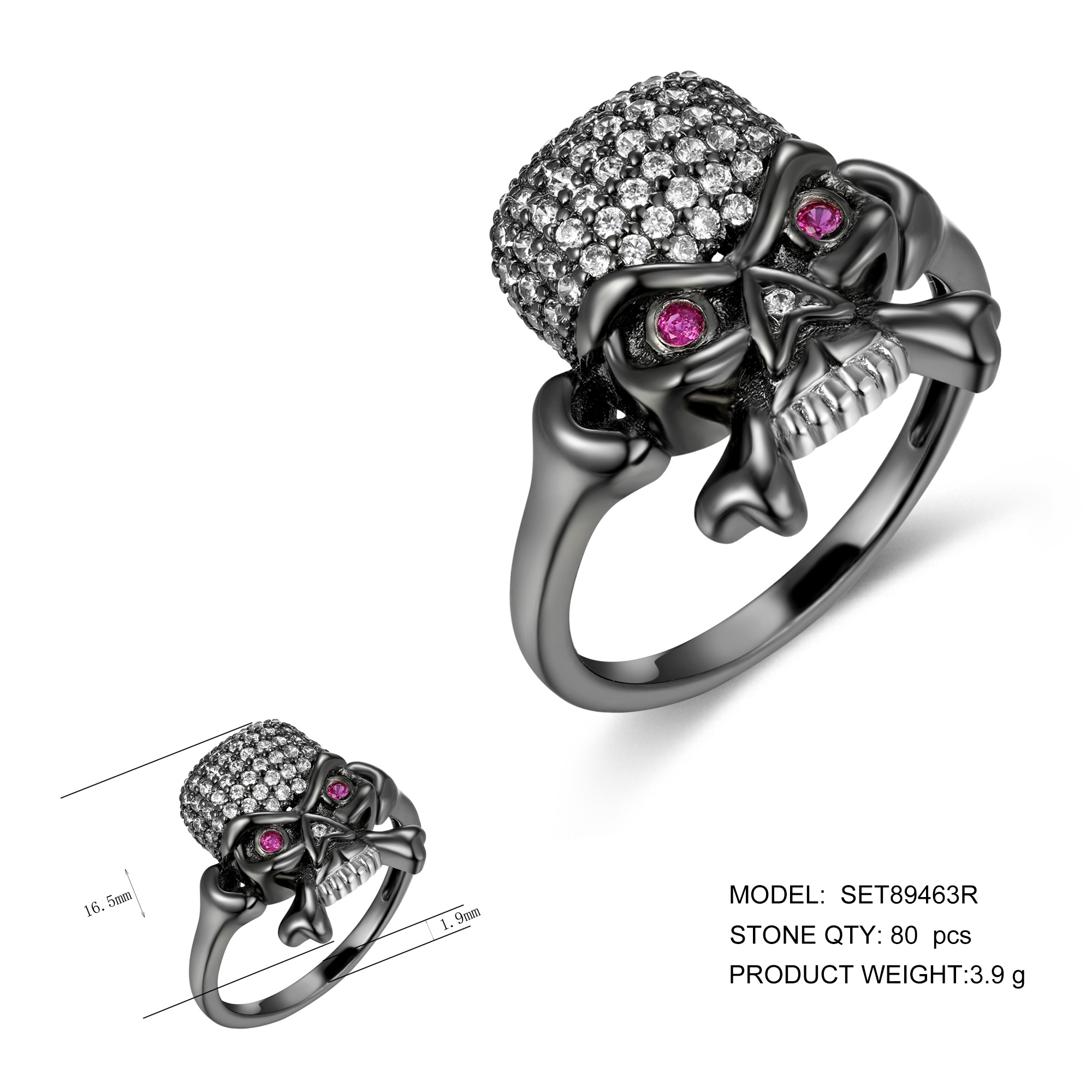 New Style Trendy 18K Gold Rings Hip Hop Custom 925 Sterling Silver CZ Tone Men Bling Out Jesus Ring
