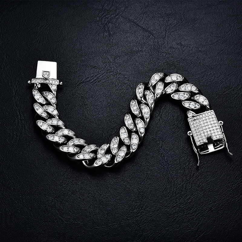 Wholesale Fashion Jewelry Bangles Chain Stainless Steel Cuban Bracelet Customized for Men