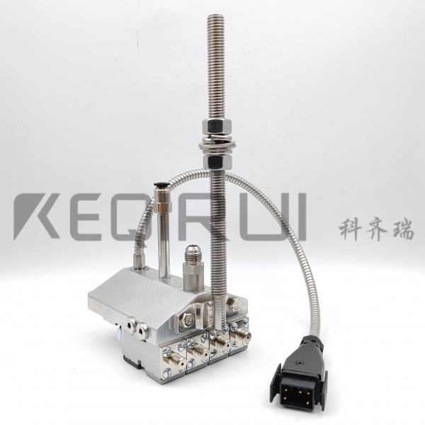 Hot melt glue machine with four modules and glue gun compatible with Nordson