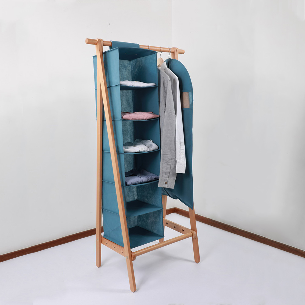  Portable Wardrobe Non-woven Storage Shelves for Hanging