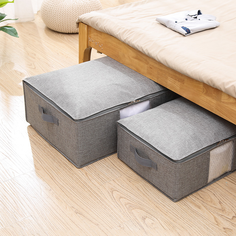 Faux linen bedroom storage