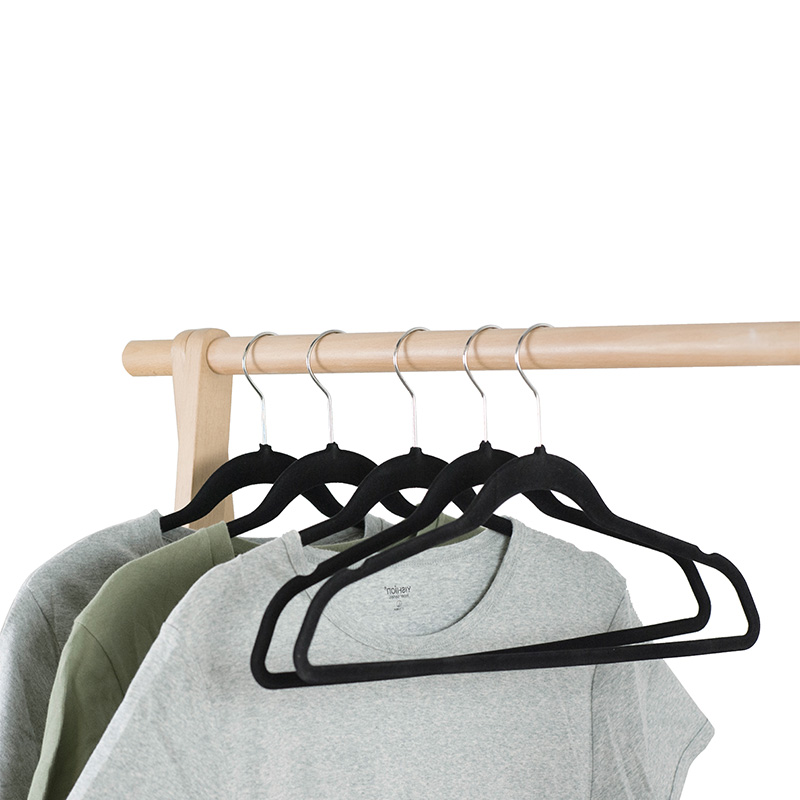 Flocking Plastic Hanger for Clothing