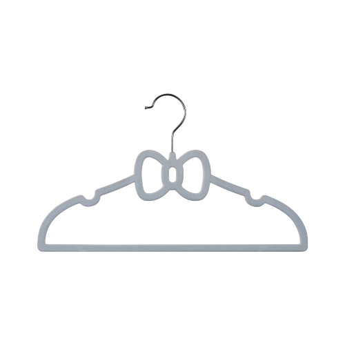 Colorful Cute Flocking Plastic Kids Clothes Hanger