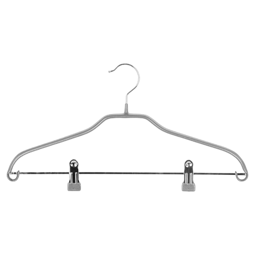 PVC Coated Wire Clothes Hanger with Clips