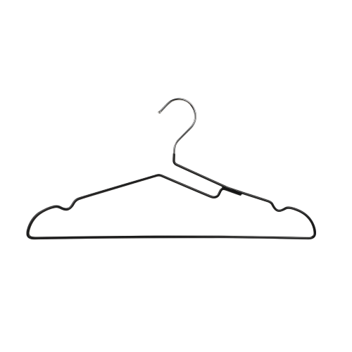 PVC coated wire clothes hanger