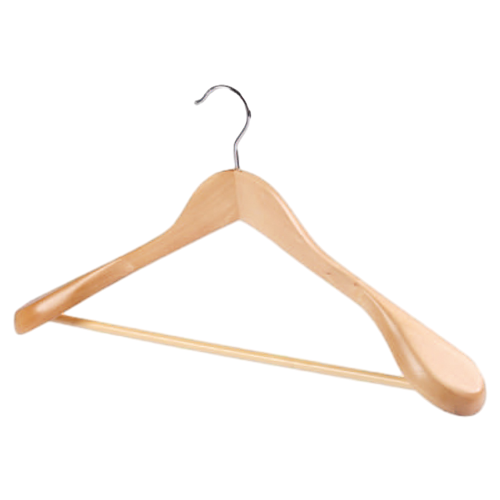 Wide Wooden Coat Hanger for Clothing