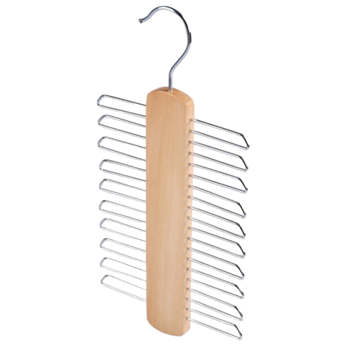 Natrual Multi Layer Wooden Tie Display Hanger